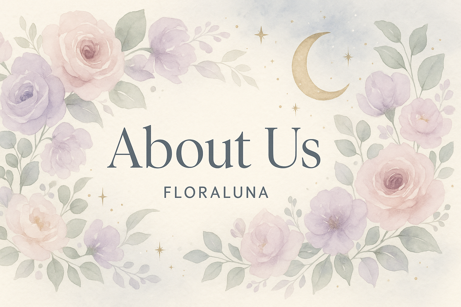 I have a clothing brand name floraluna create a image of about us