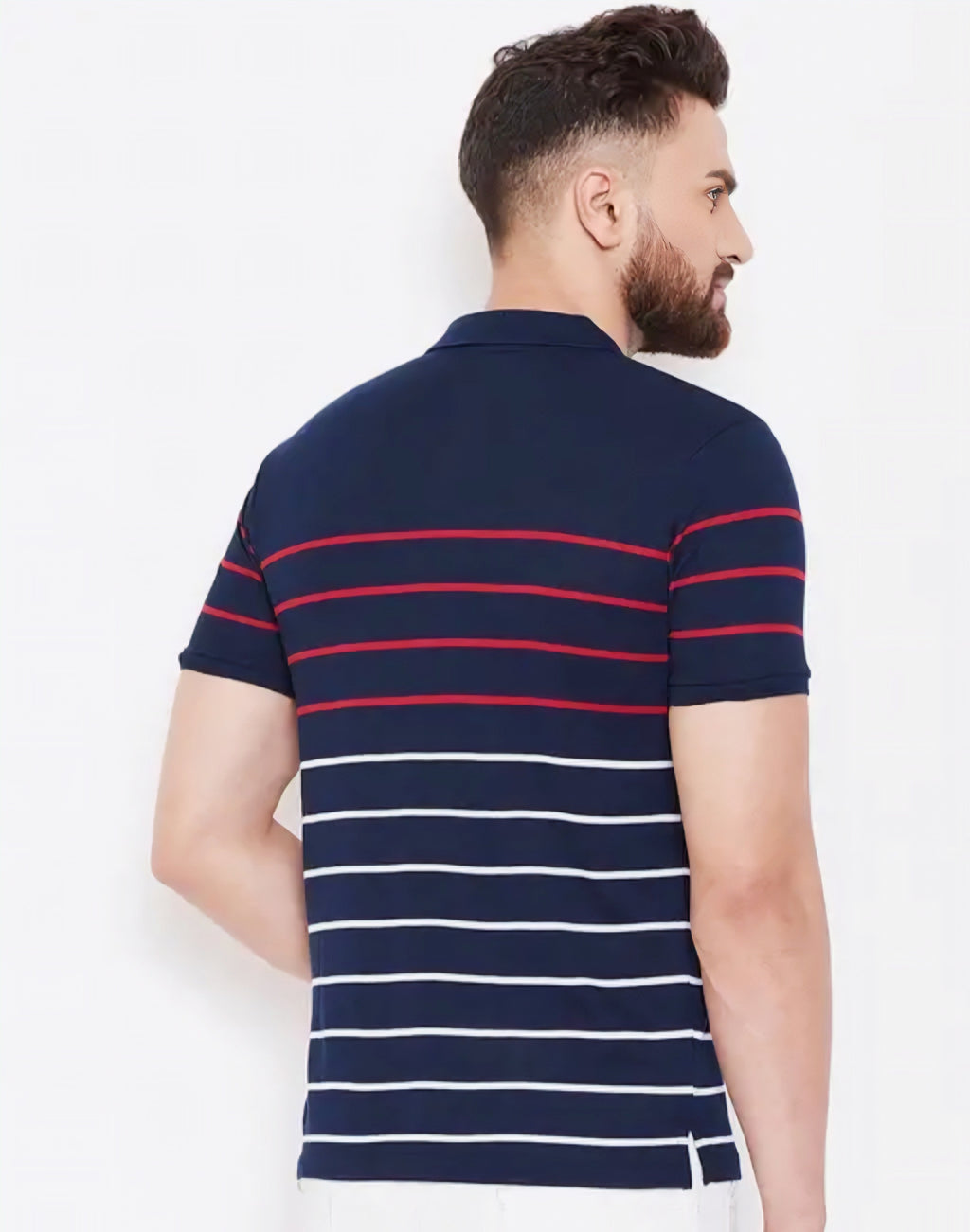 Floraluna Striped Slim Fit Polo T-shirt