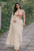 FloraLuna Ivory Grace Saree