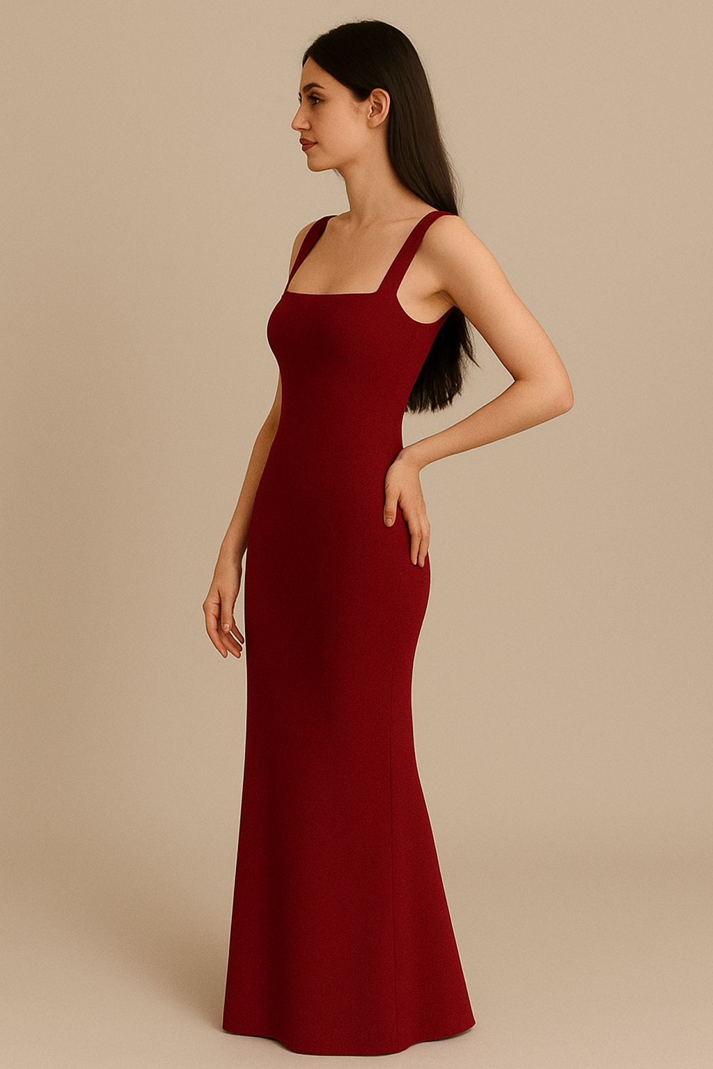 Floraluna Boat Neck Sleeveless Print Maxi Dress
