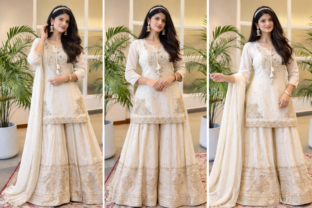 FloraLuna Stunning Navy & Gold Sequin Flare Gown