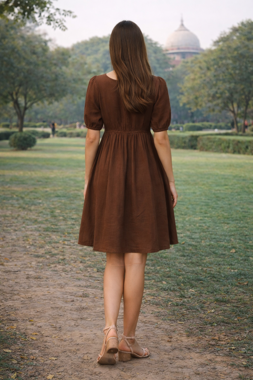 FloraLuna Mocha Muse Mini Dress