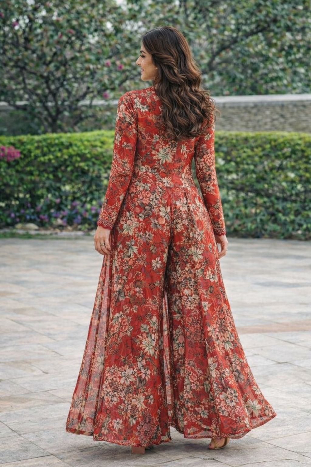 FloraLuna Crimson Bloom Co-Ord Set