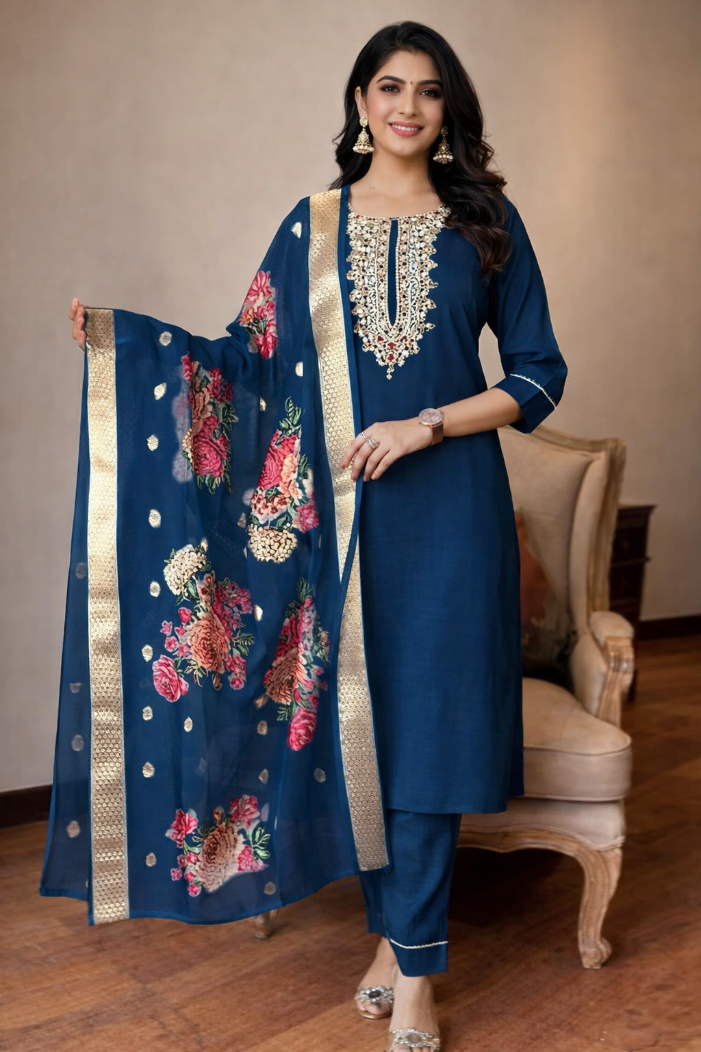 FloraLuna Midnight Royale Suit Set