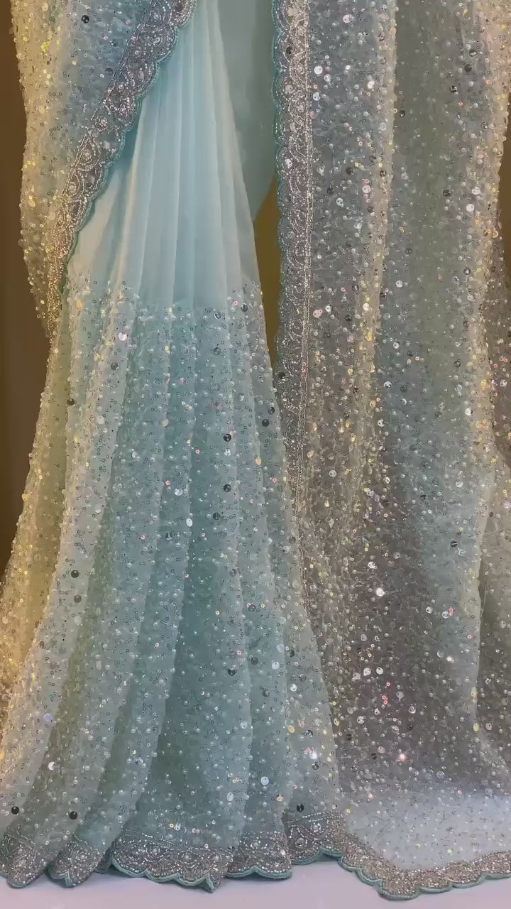 FlorLana DESIGNER BEADS AND SEQUINS SAREE COLLECTION