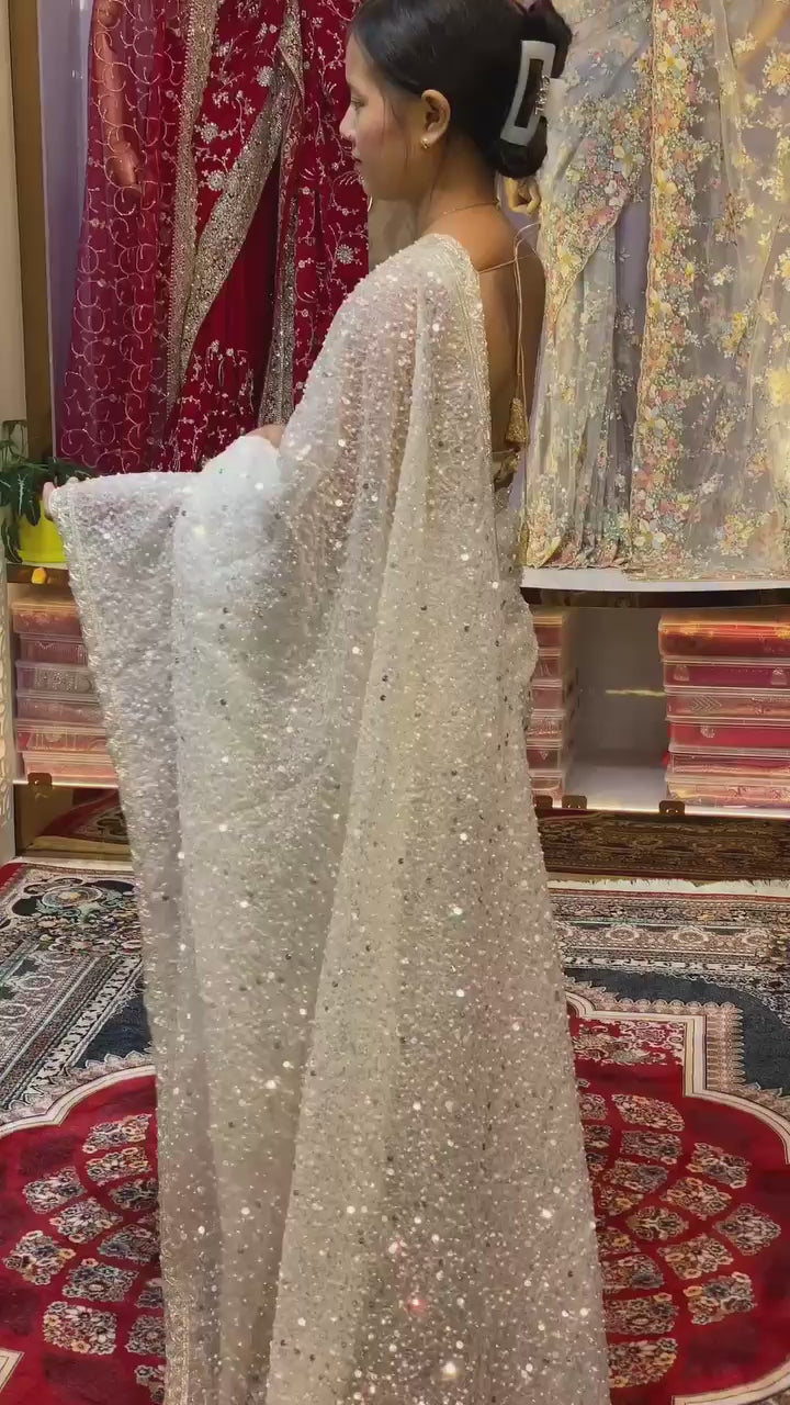 FlorLana DESIGNER BEADS AND SEQUINS SAREE COLLECTION