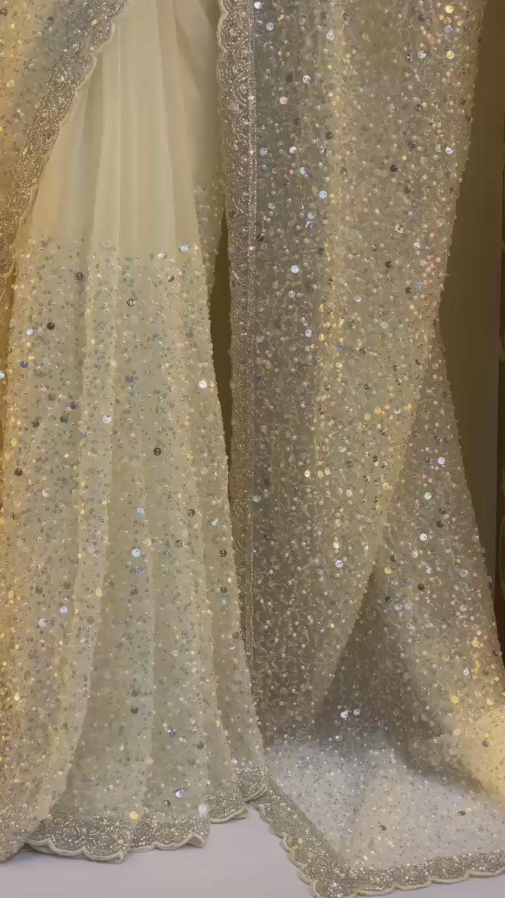 FlorLana DESIGNER BEADS AND SEQUINS SAREE COLLECTION