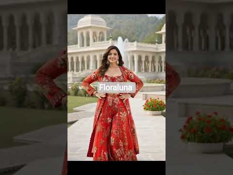 FloraLuna Crimson Bloom Co-Ord Set